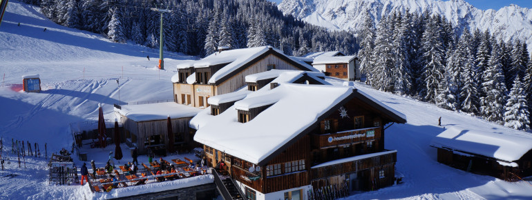Im Winter mitten im Skigebiet
