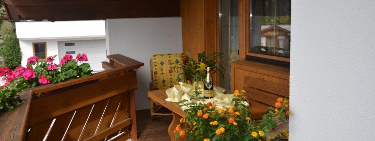 Balkon mit Sitzecke