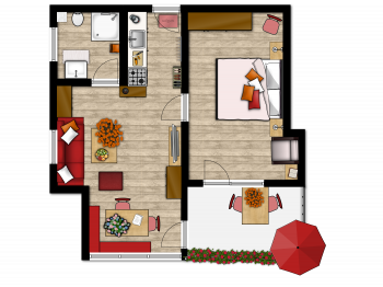 Grundriss App. Widderstein