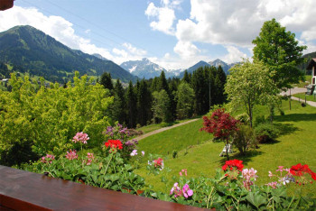 Aussicht vom Balkon Widderstein