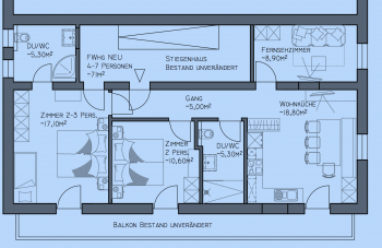 Ferienwohnung 2 Grundriss