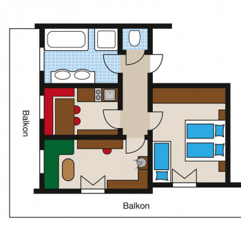 Skizze Appartement Hochkönig