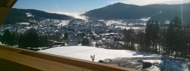 Blick vom Balkon