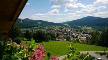Blick vom Balkon nach Bodenmais