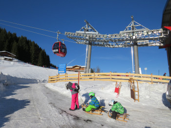 Mittelstation der neuen 8er Gondelbahn