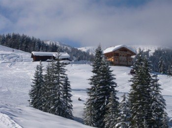 Mitten in der Piste