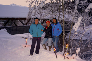 Weihnachtsfoto der Familie Tauscher-Kögel