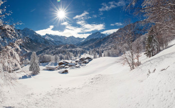 Gesamtansicht des Weilers Schwand