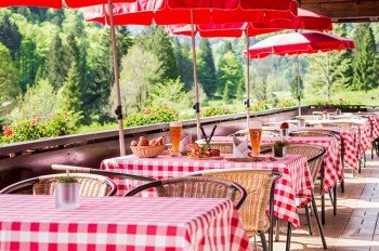 Terrasse im Sommer & Winter