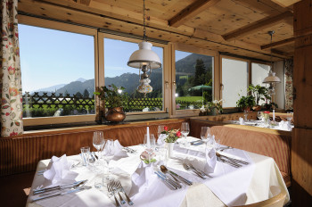 Der Speisesaal mit tollem Ausblick