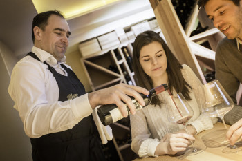 Der Sommelier und Inhaber Filippo