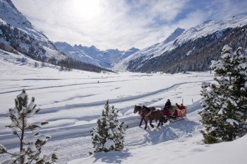 Kutschenfahrt im Engadin