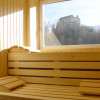 Sauna mit Blick auf Schloss Bruneck im Hotel Corso