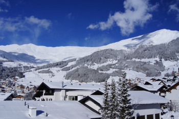 Panoramasonnenbalkon im Winter