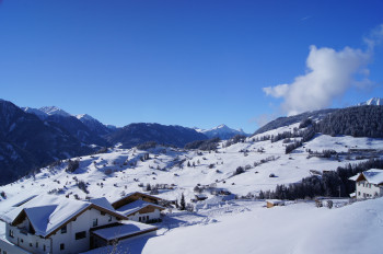 Panoramasonnenbalkon im Winter
