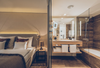 Badezimmer im Superior Zimmer &Deluxe Zimmer