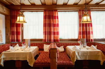Restaurant im Hotel Enzian.