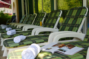 Sonnenterrase Wellnessbereich
