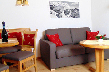 Wohnzimmer Appartement Rubihorn