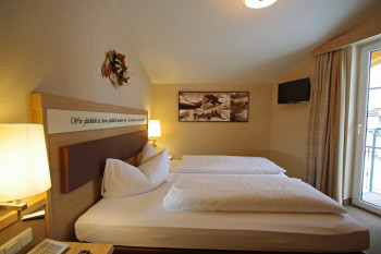 Schlafzimmer der Suite Valluga