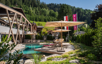 Naturpool mit Liegebereich