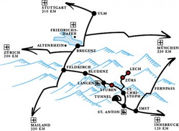 Lageplan Hotel Gotthard
