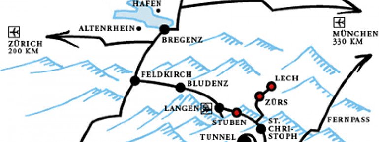 Lageplan Hotel Gotthard