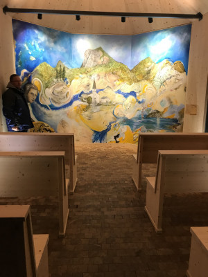 Das Panoramabild von Bernd Horak in der Joseph-Mohr-Kapelle