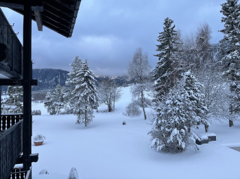 Zimmerausblick Winter