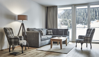 Silva Peak Residences Wohnzimmer Balkon