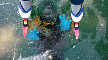 Eistauchen und Eistauchkurse in Österreich am Weissensee