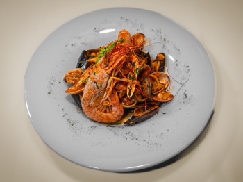 Spaghetti mit Meeresfrüchte