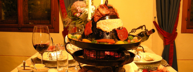 Tatarenhut-Essen im Schloss Thannegg