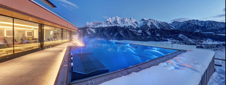 Abendstimmung Pool