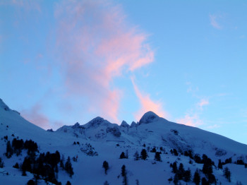 Blick aus dem Fenster, Abendstimmung
