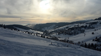 Todtnauberg mit untergehender Sonne