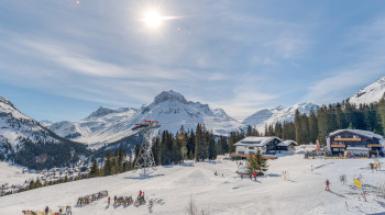 Aussicht und Skipiste