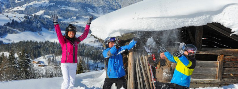 Familienspass im Schnee