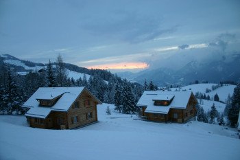 Winter im Hüttendorf