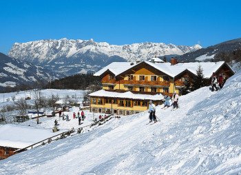 Skifahren bis zur Hautür