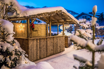 Unsere Terrasse im Winter
