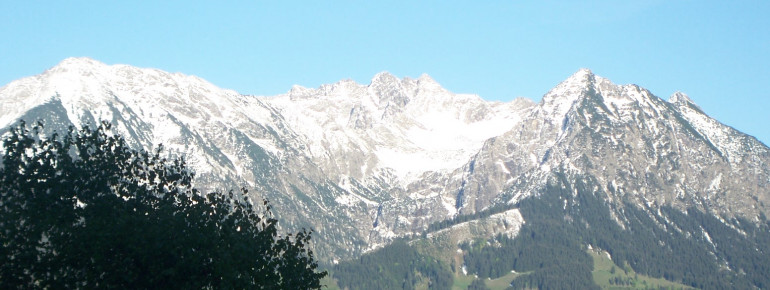 Blick vom Balkon der Ferienwohnung Hohla