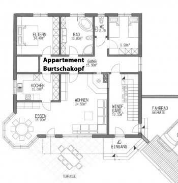 Grundriss Appartement Burtschakopf