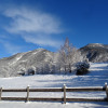 Winterwanderweg hinter dem Haus