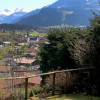 Ausblick von der Terrasse Wohnung Hahnenkamm