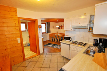 offene Küche im Landhaus Wildschütz