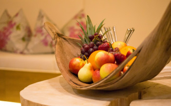 Obstkorb in der Saunawelt