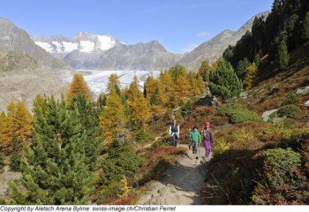 Wanderung neben die grosse Aletschgletscher