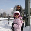 meine Tochter beim Lift