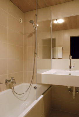 Badezimmer im Familienappartement